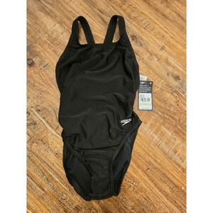 Speedo Women's swimsuit one piece ProIt Super Pro Solid Size 30 NWT Black